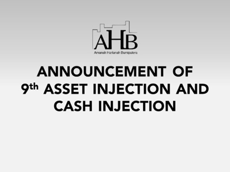 9th Asset Injection and Cash Injection