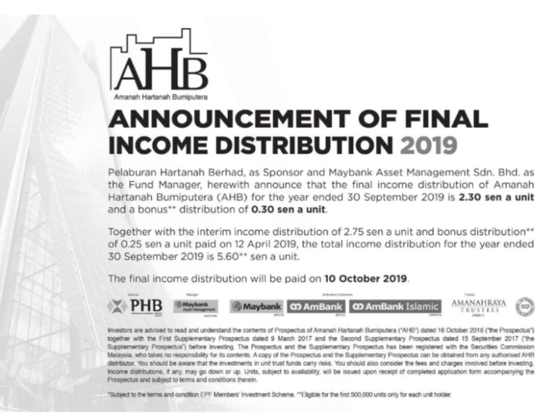 Final Income Distribution Sep 2019
