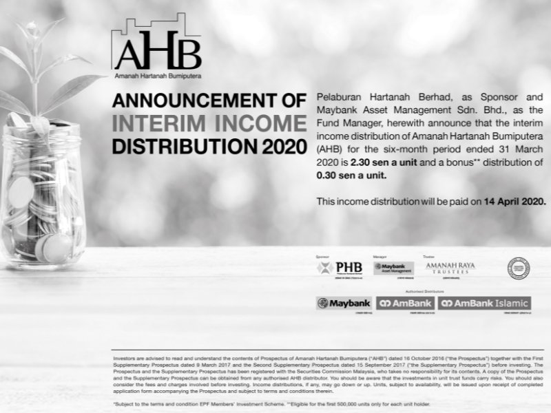 Interim Income Distribution Mar 2020