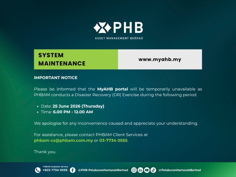 MyAHB portal System Maintenance