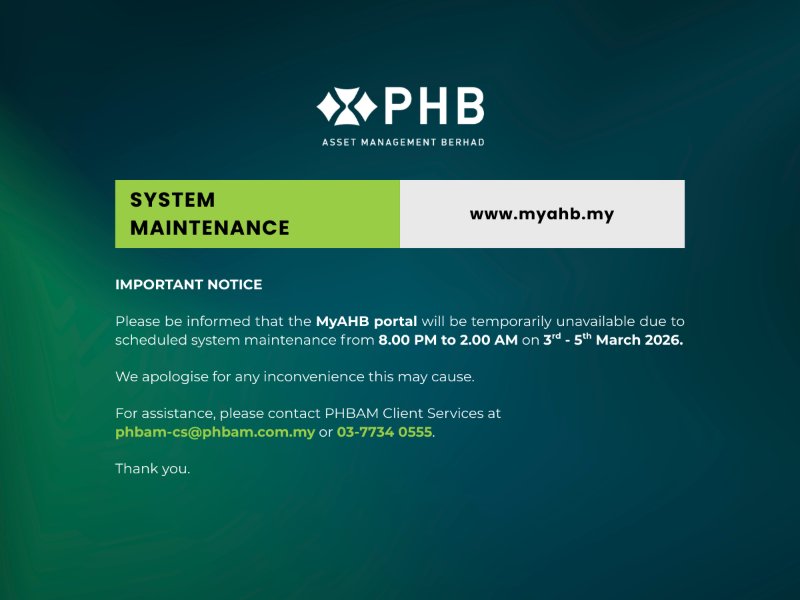 MyAHB portal System Maintenance
